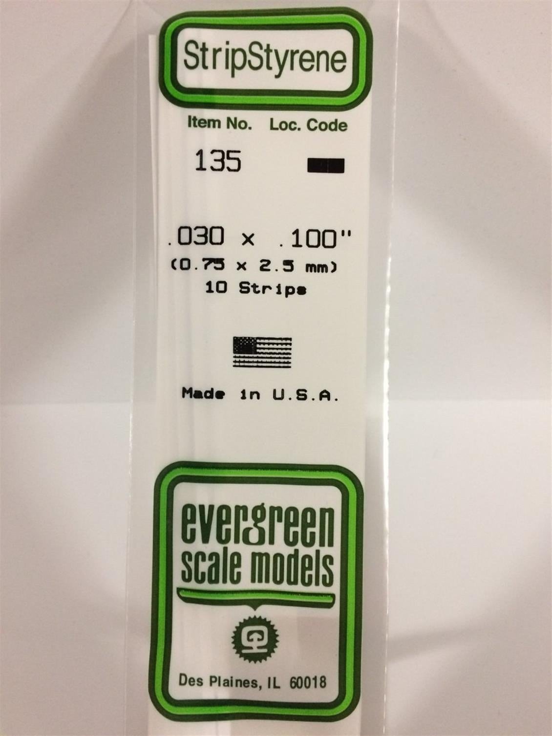 Evergreen 135 0,75*2,50*355 Mm Köşeli Çubuk-10 Adet -Beyaz