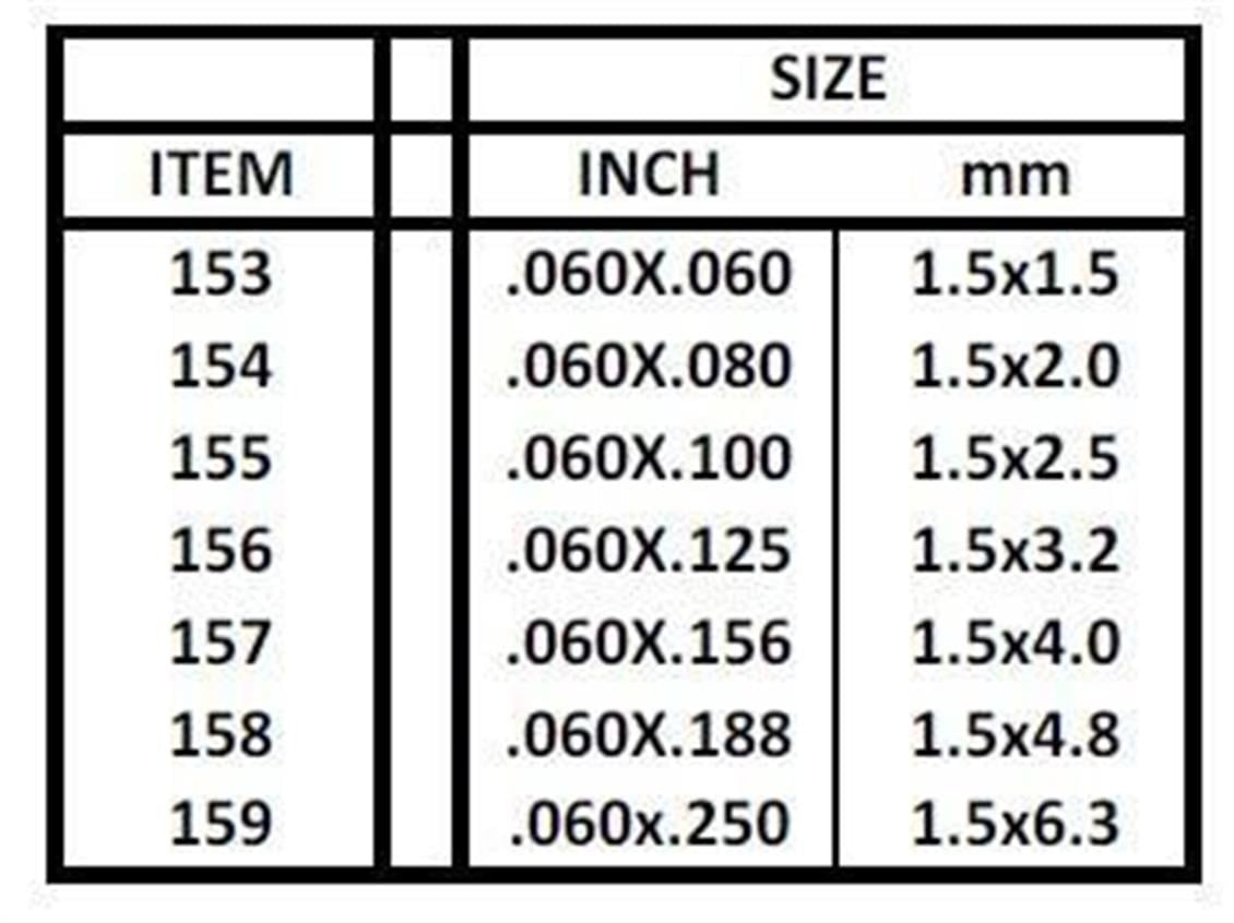 Evergreen 154 1,50*2,00*355 Mm Köşeli Çubuk-10 Adet -Beyaz