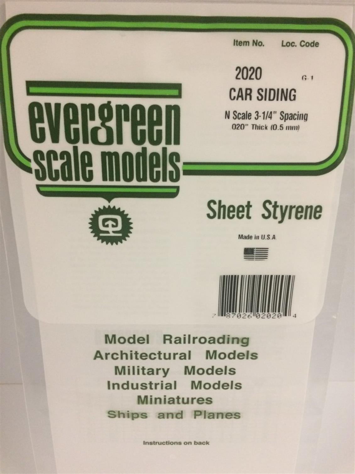 Evergreen 2020 150*300Mm Konteynır Yan Kaplama-N Scale-0,50M