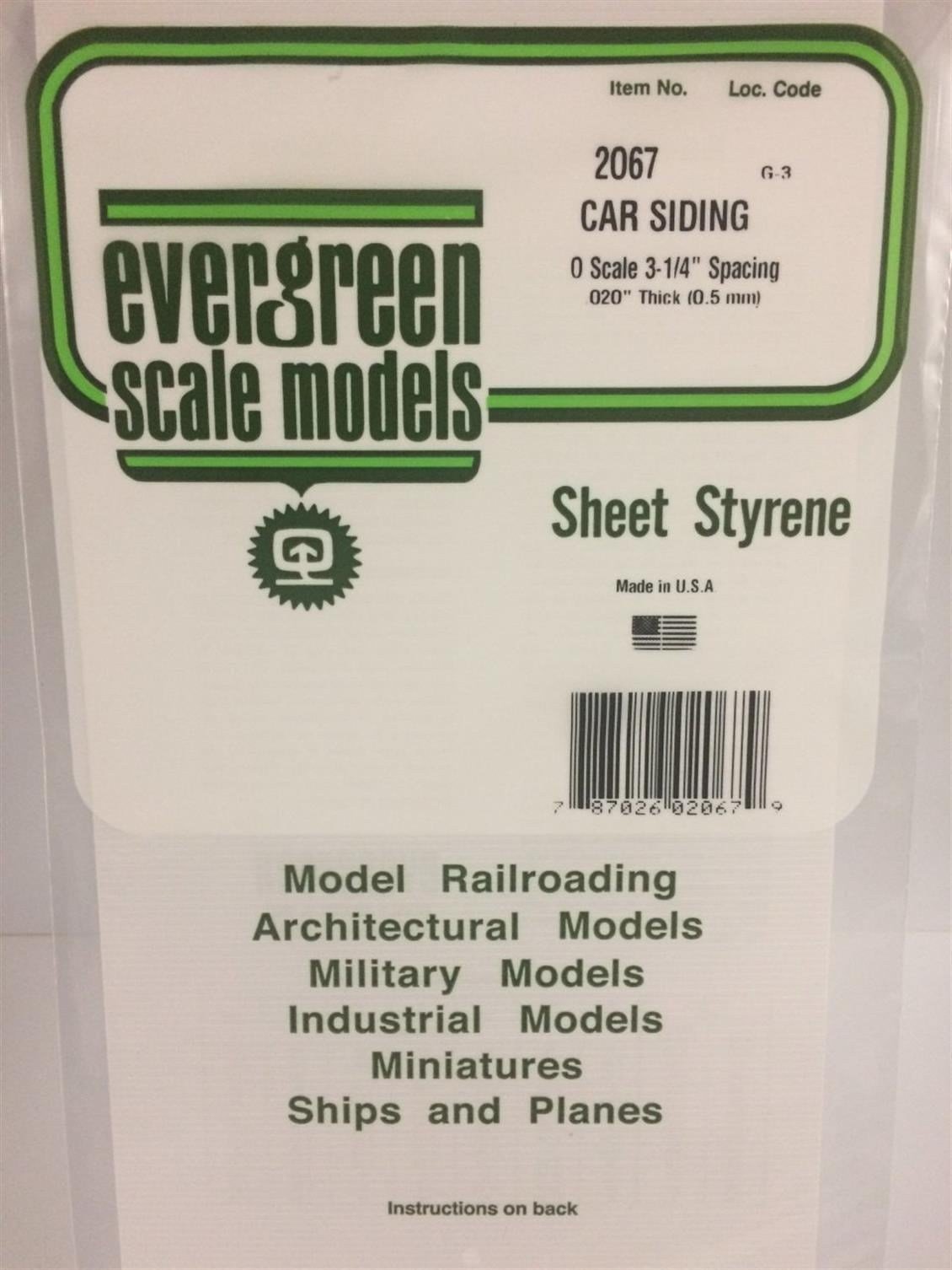 Evergreen 2067 150*300Mm Konteynır Yan Kaplama-O Scale-0,50M