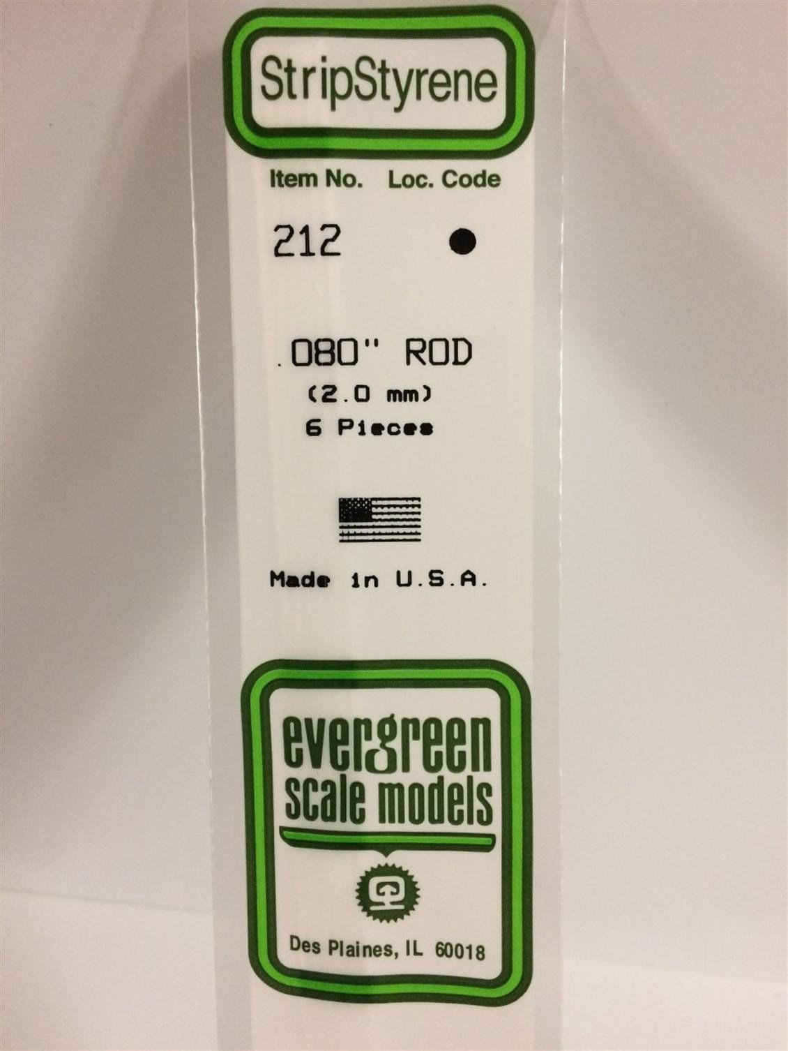Evergreen 212 2,0*355Mm Yuvarlak Cubuk-6 Adet -Beyaz