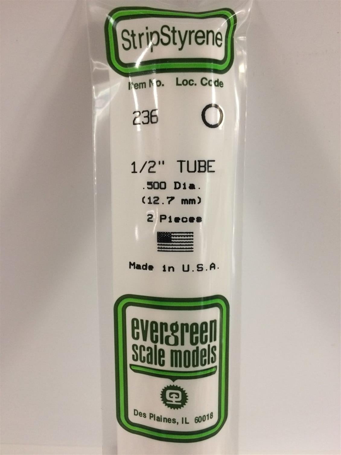 Evergreen 236 12,70*355 Mm Yuvarlak Profıl-2Adet -Beyaz