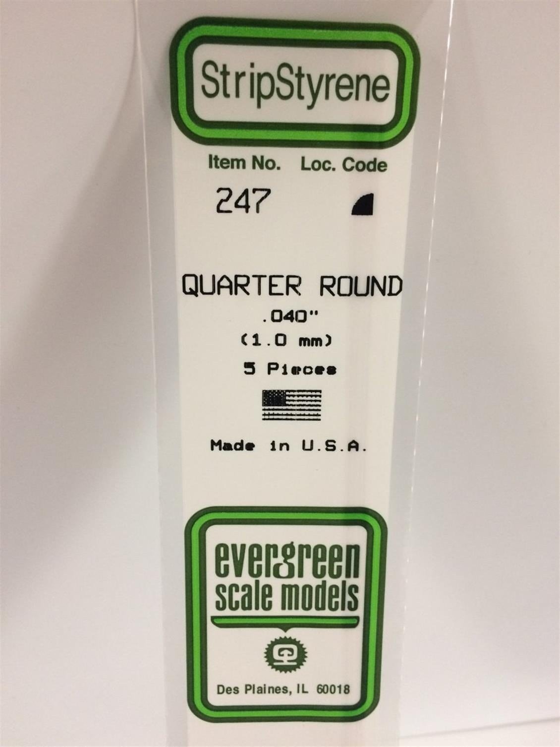 Evergreen 247 1,00*355 Mm Ceyrek Daıre Cubuk-5Adet -Beyaz