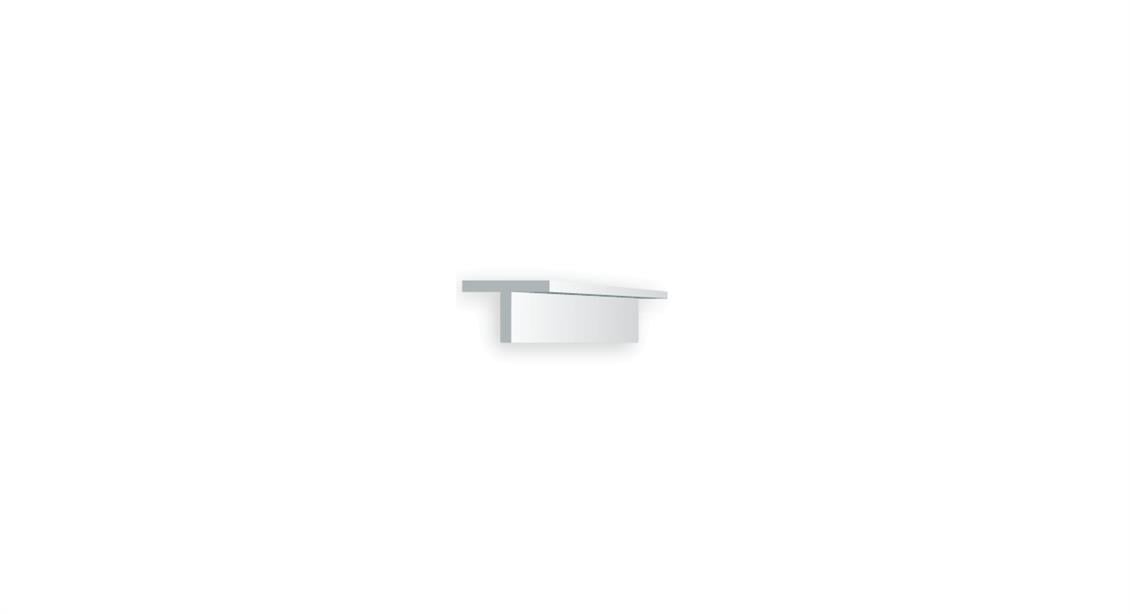 Evergreen 768 6.5X355 Mm. T Profil Polistren Çubuk-2 Adet- Beyaz