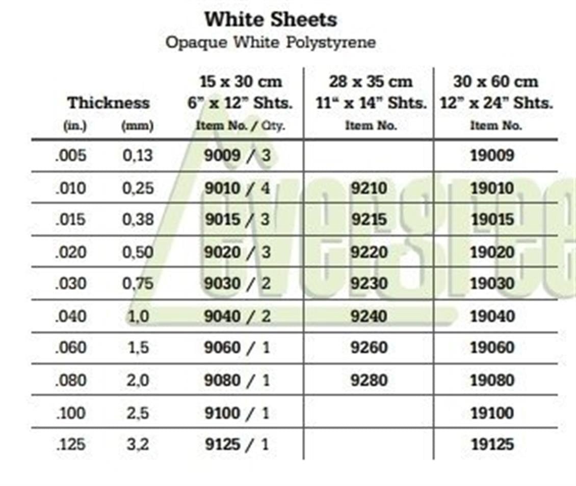 Evergreen 9015 0,40*150*300Mm Duz Levha - Beyaz-3 Adet