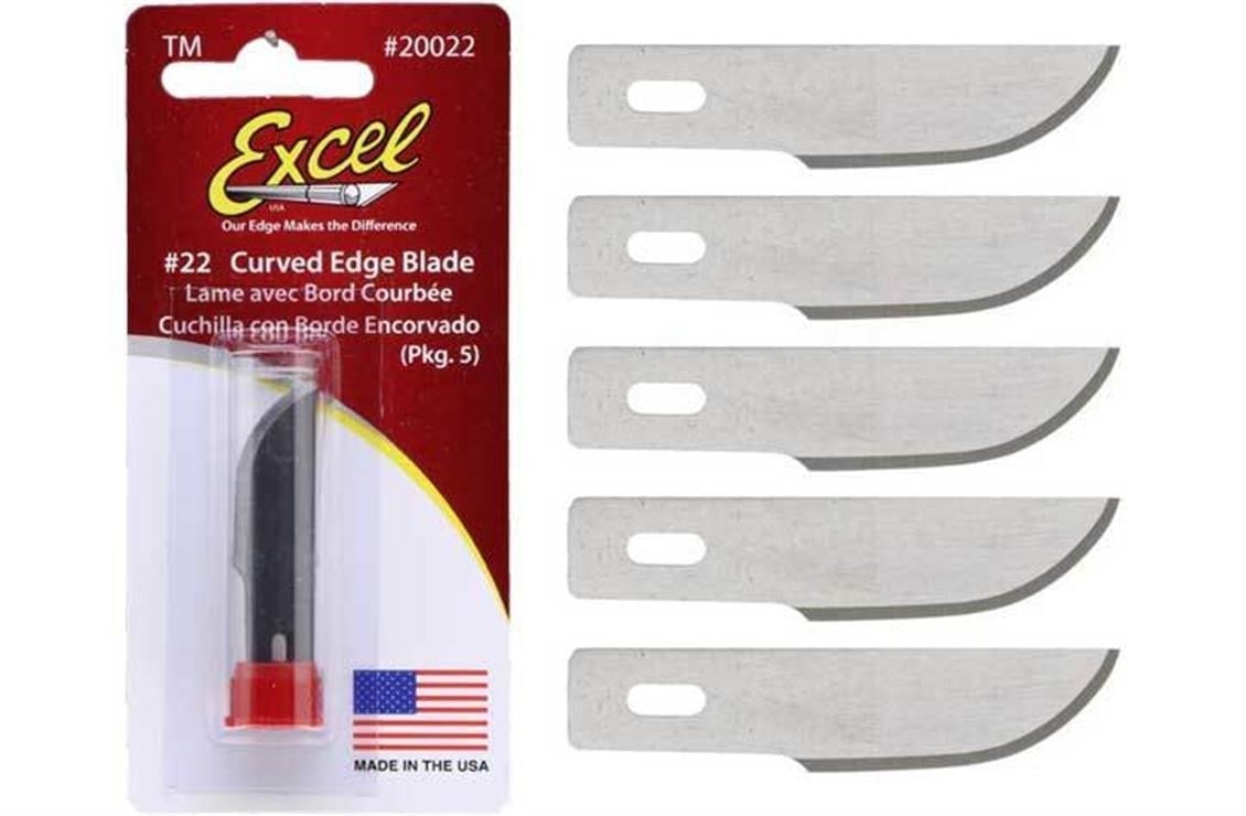 Excel 20022 Bıçak Ucu-Ağır Hızmet,Kavıslı Kenarlı -5 Lı