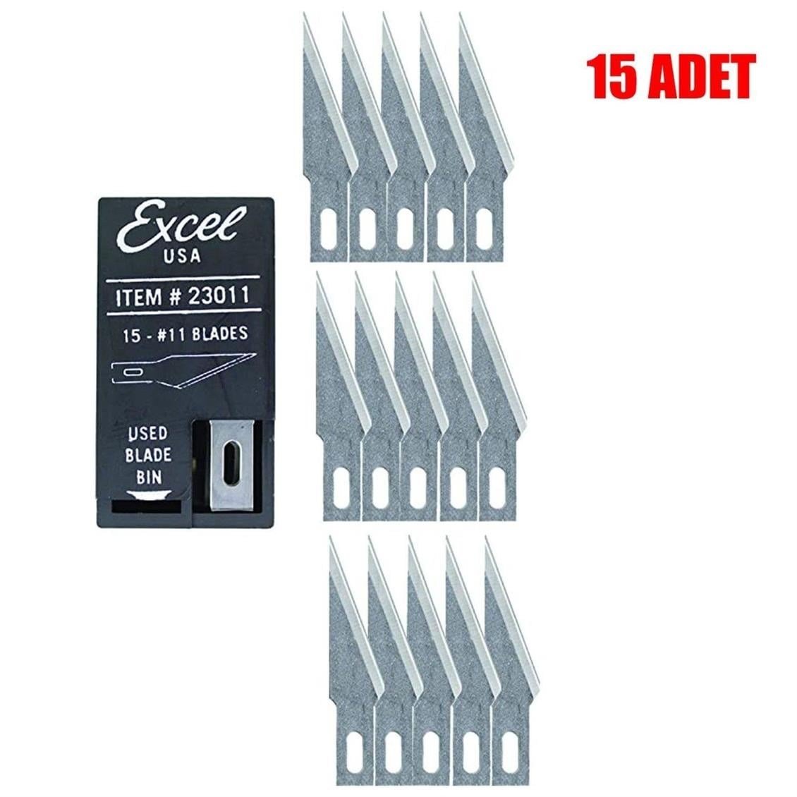 Excel 23011 Çok Keskın Bıçak Ucu-15 Adet,Özel Kutusunda