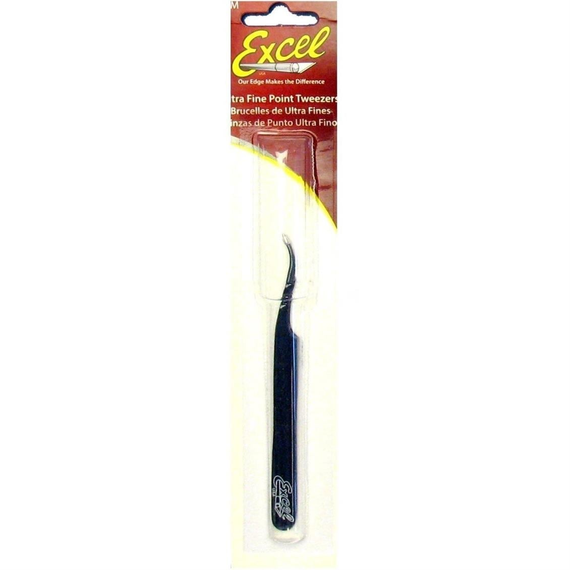 Excel 30423 4.5 İnch Slant Point Tweezers (Blue)
