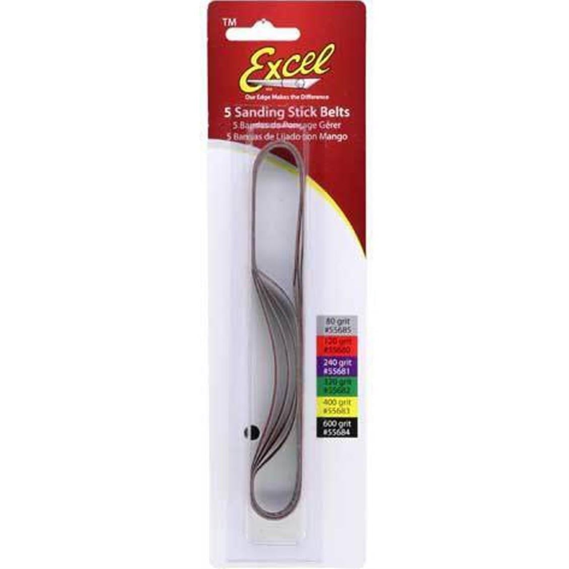 Excel 55679 5 Assorted Sandıng Belts 120 600