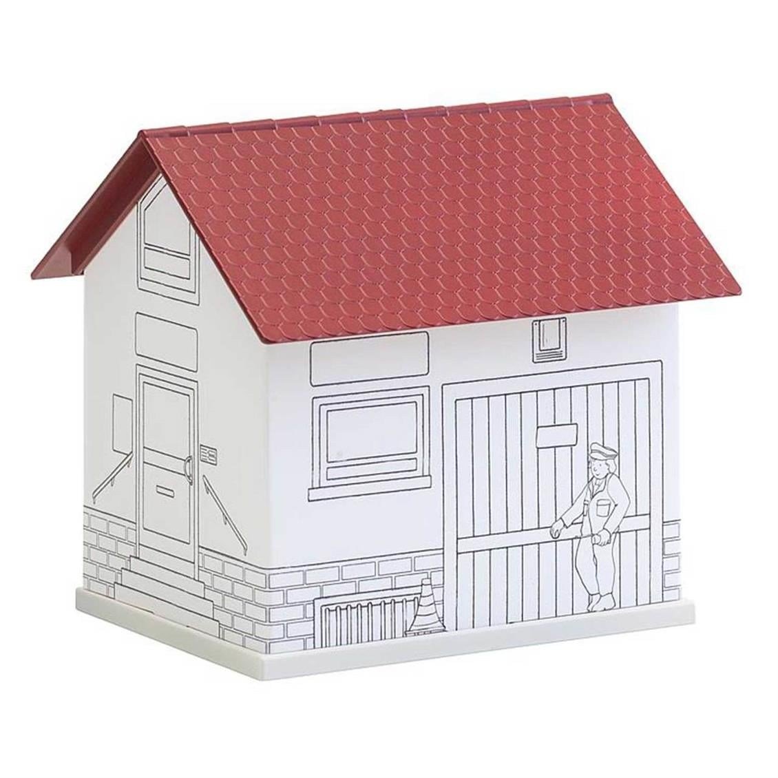 Faller 150150 1/87 Ölçek, Karakol,Başlangıç Seti,Boyanabilir, Plastik ve Karton Model Kiti