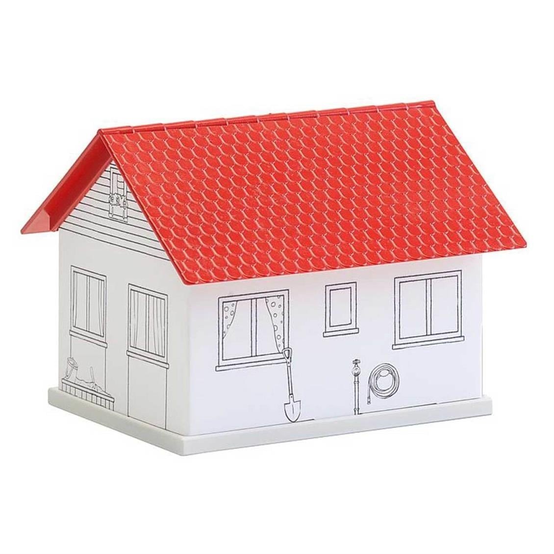 Faller 150190 1/87 Ölçek, Başlangış Serisi, Boyanabilir Müstakil Ev, Plastik ve Karton Model Kiti