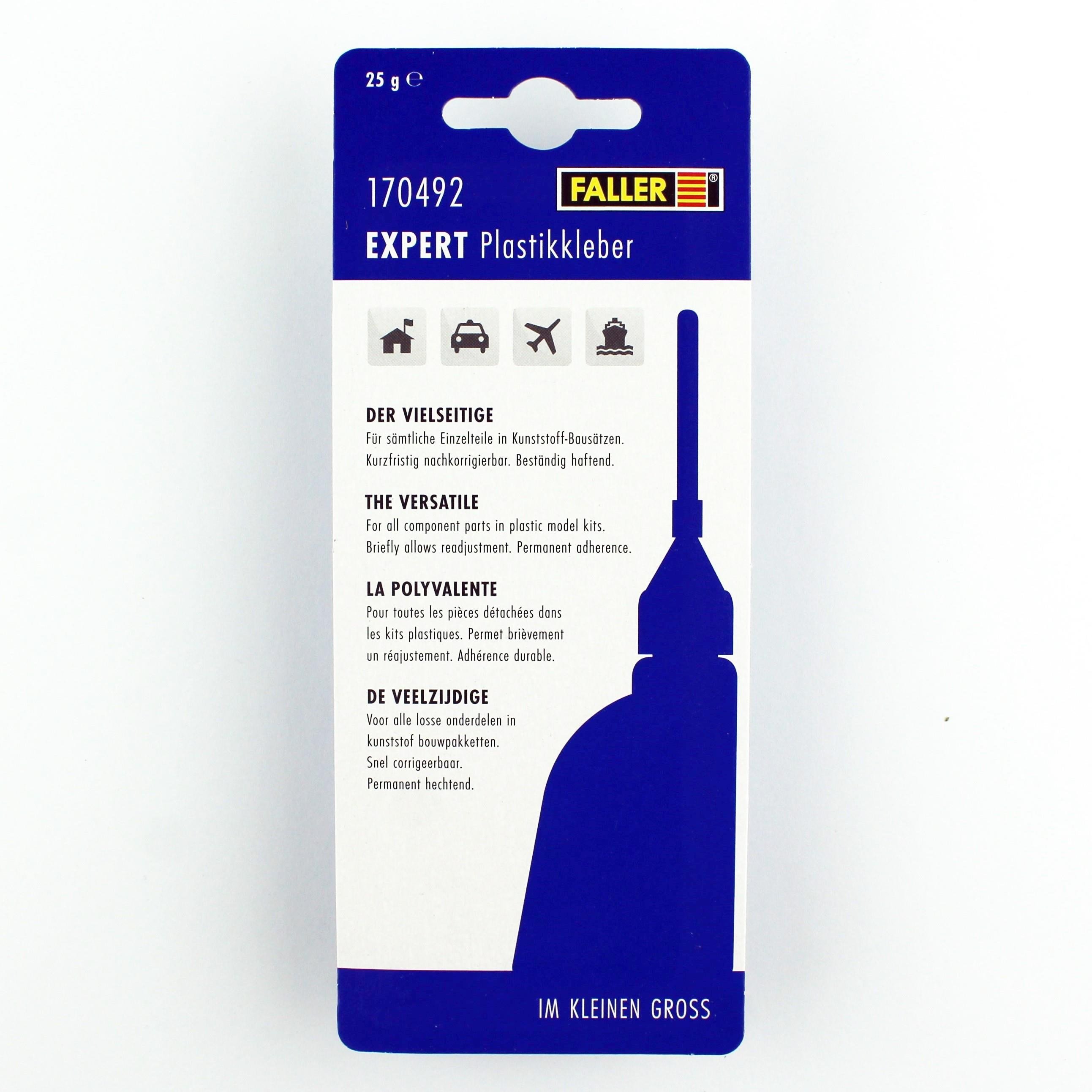 Faller 170492 Expert İğne Uclu Plastik Yapıştırıcısı, 25 Gram