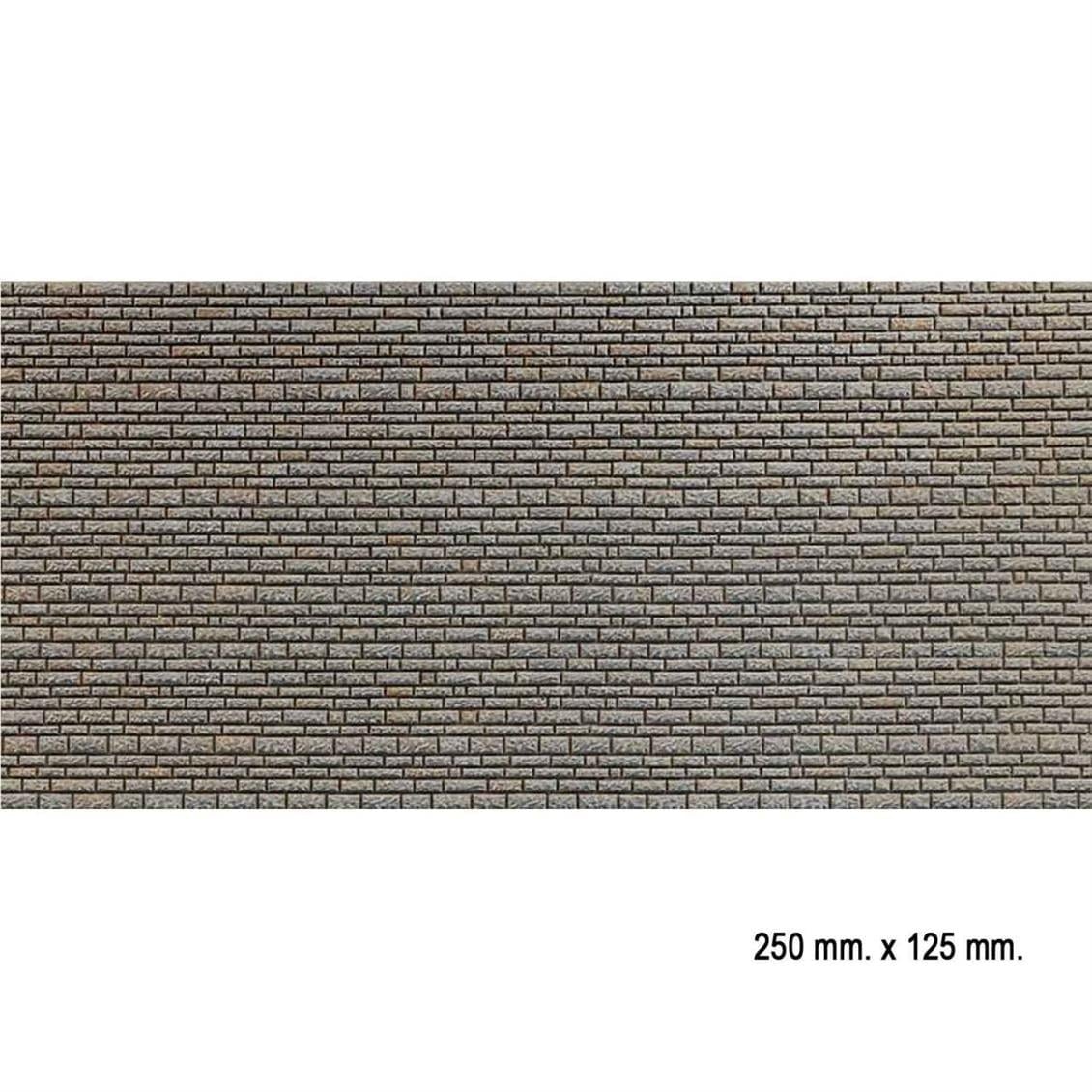 Faller 170602 1/87 Ölçek, Doğal, Örme Taş Duvar Desenli Dekor Levhası - 25 X 12,5 Cm.