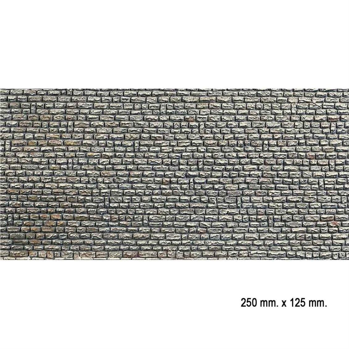 Faller 170603 1/87 Ölçek, DoğalTaş Duvarlı Desenli Dekor Levhası - 25 X 12,5 Cm.