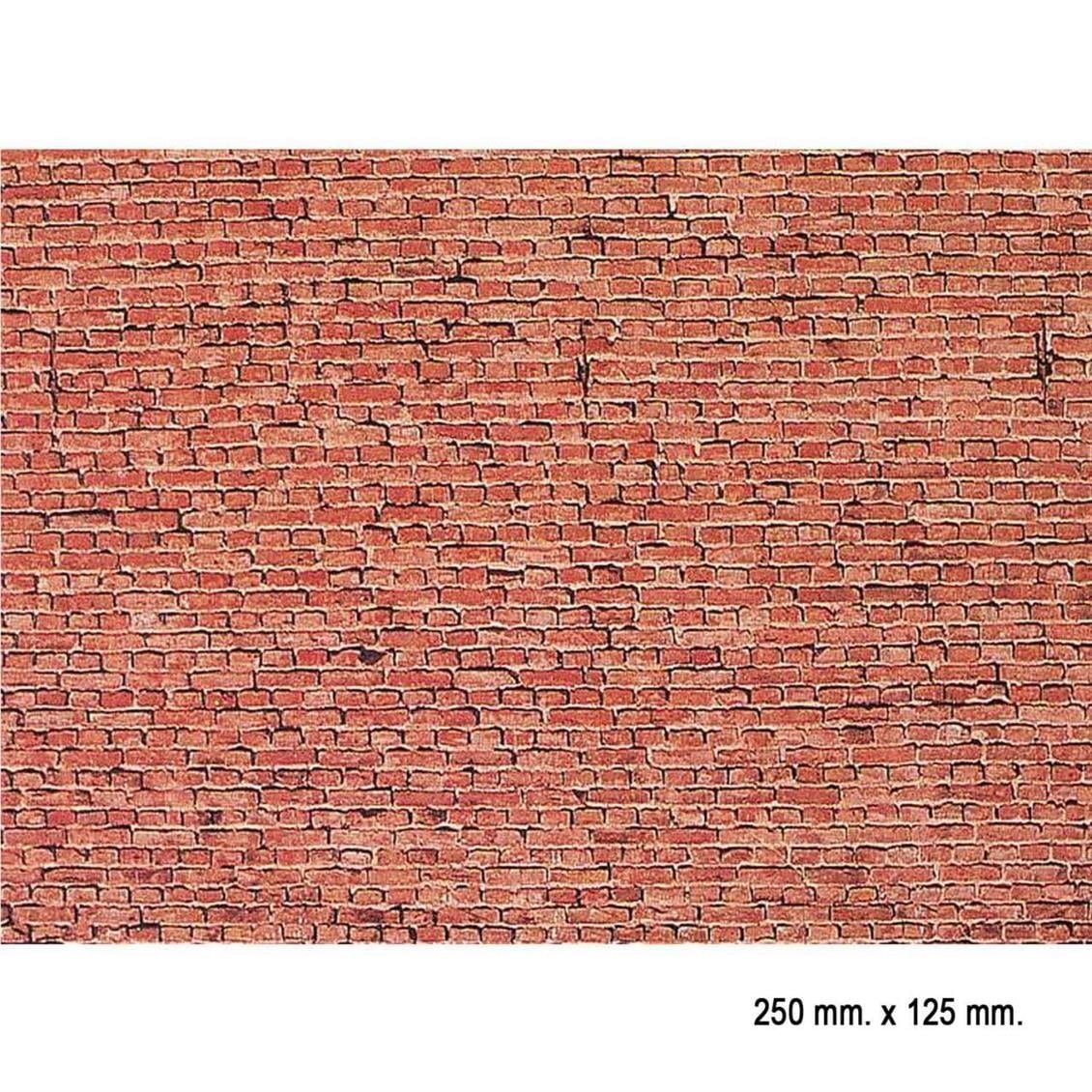 Faller 170607 1/87 Ölçek, Tuğla Duvar Desenli Dekor Levhası - 25 X 12,5 Cm.
