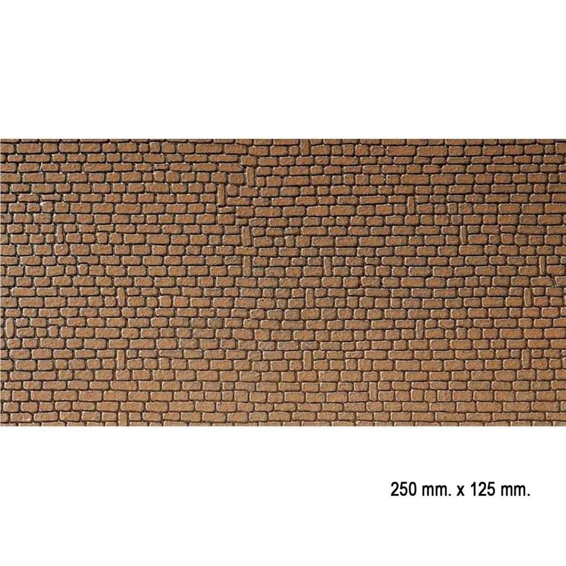Faller 170611 1/87 Ölçek, Kum Taşı Duvarı Desenli Dekor Levhası - 25 X 12,5 Cm.