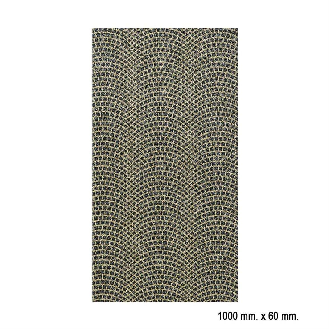 Faller 170652 1/87 Ölçek, Sarı Renk Derzli, Arnavut Kaldırımı Desenli Kaplama Kağıdı, 100X6 Cm.