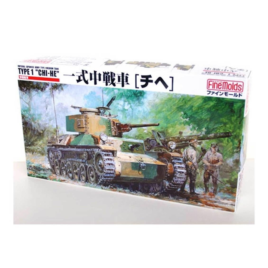 FineMolds Fm12 1/35 Ölçek, IJA Type1 Medium Tank Chi-He