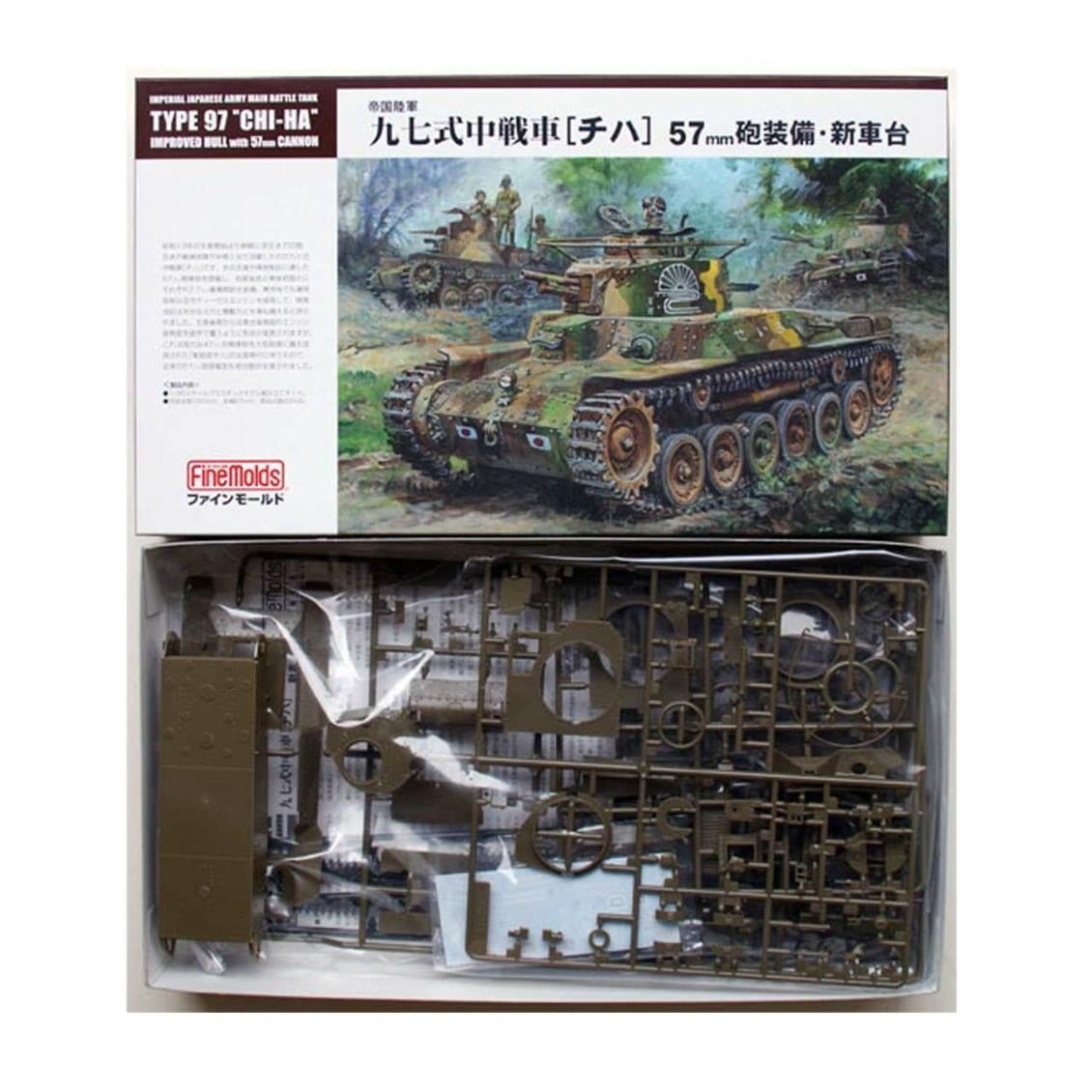 FineMolds Fm25 1/35 Ölçek, IJA Medium Tank Type97 Chi-Ha Improved H
