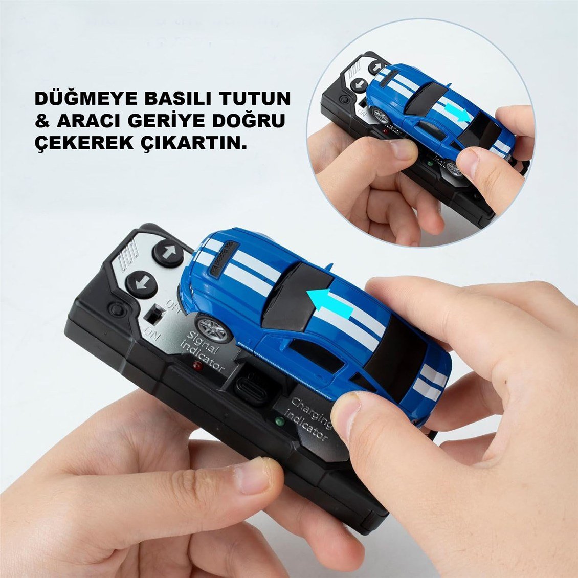 Ford Mustang GT500, Kırmızı, 1/60 Ölçek, 2.4Ghz 4 Kanal Uzaktan Kumandalı Araba