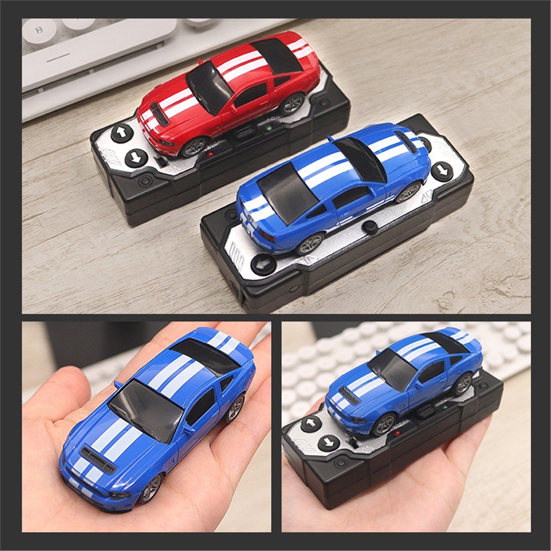 Ford Mustang GT500, Kırmızı, 1/60 Ölçek, 2.4Ghz 4 Kanal Uzaktan Kumandalı Araba