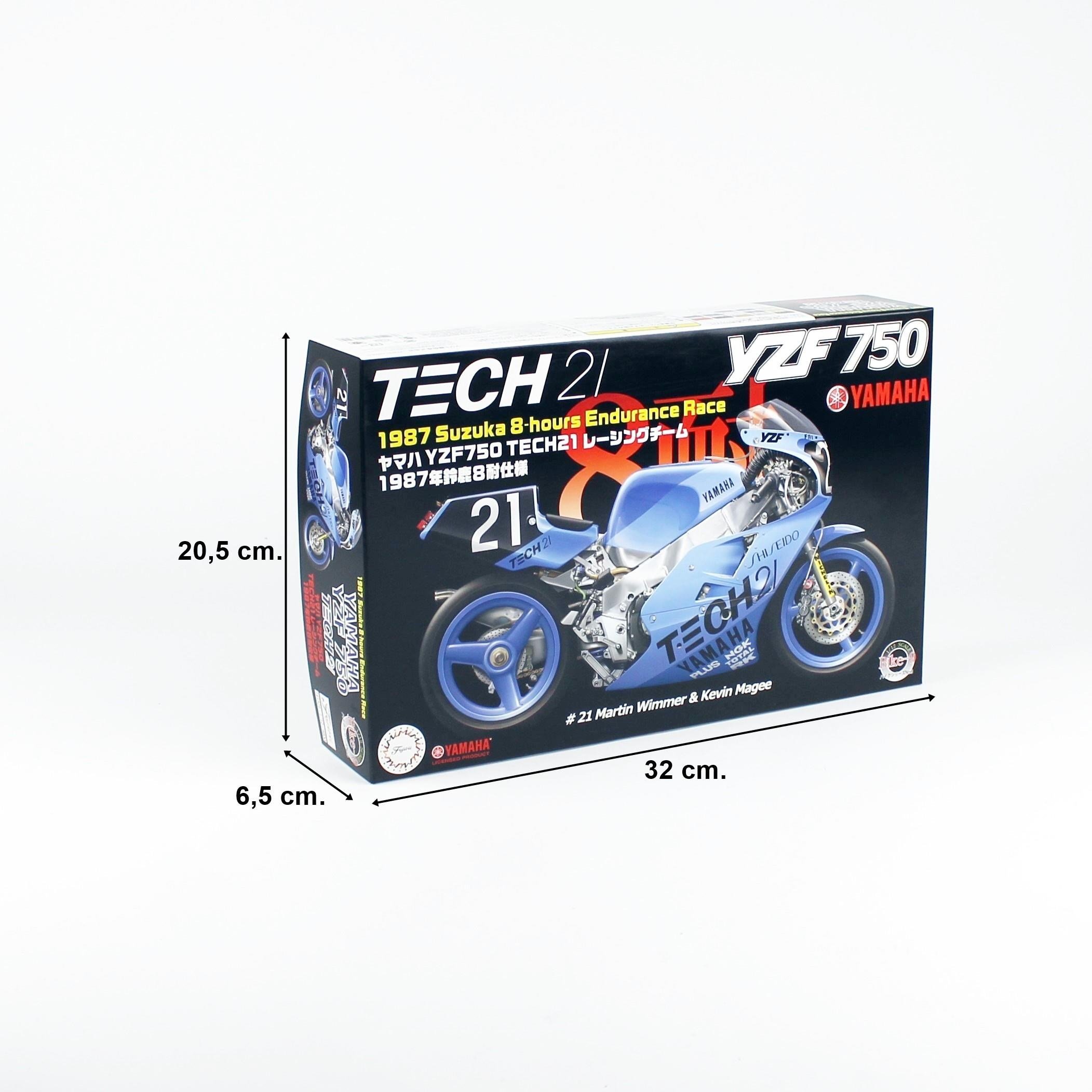 Fujimi BIKE9 14132 1/12 Ölçek, Yamaha YZF750 Tech21 Racing Team 1987 Suzuka 8-hours Endurance Race, Motorsiklet Plastik Model K