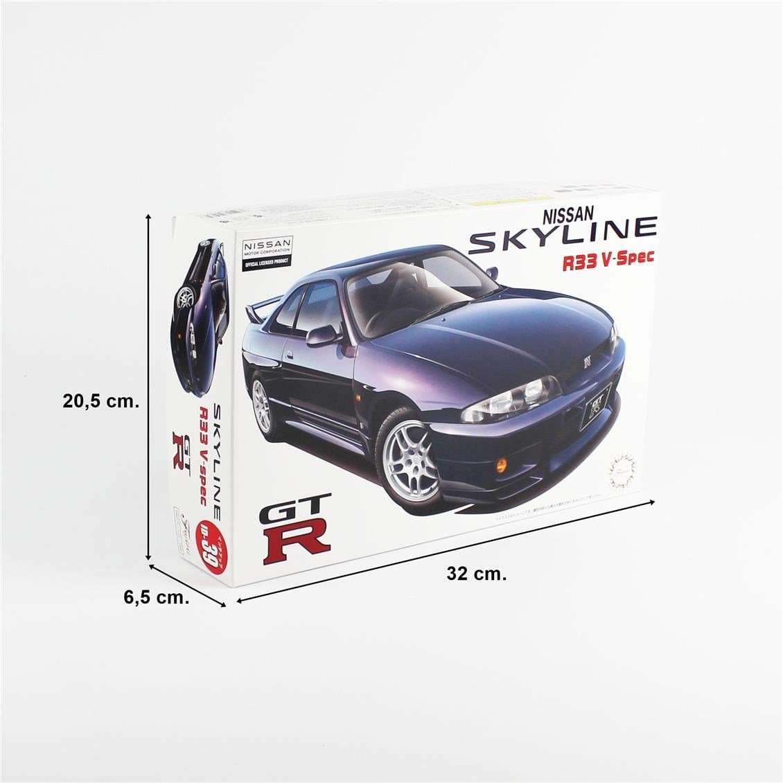 Fujimi ID-39 04627 1/24 Ölçek, Nissan R33 Skyline GT-R V-spec 1995, Otomobil Plastik Model Kiti
