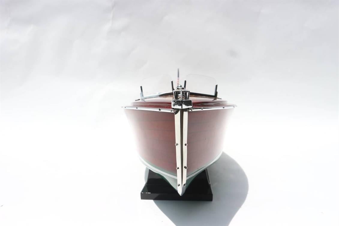 Gianhien Sb0014P50 Chrıs Craft Runabout Ahşap Hazır Sürat Teknesi Maketi