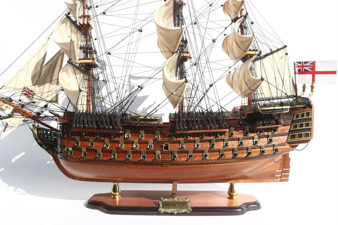 Gianhien Ts0001W40 Hms VIctory Ahşap Hazır Yelkenli Savaş Gemisi Maketi