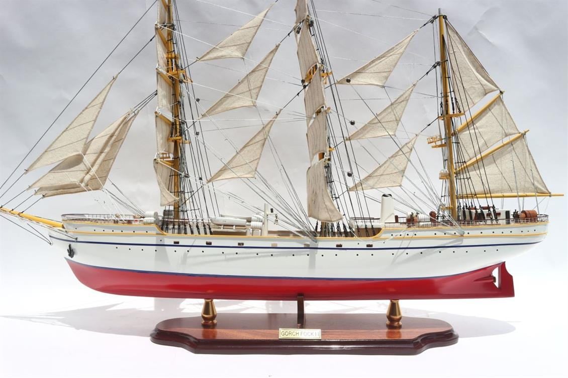 Gianhien Ts0032P80 Gorch Fock II Ahşap Hazır Yelkenli Gemi Maketi