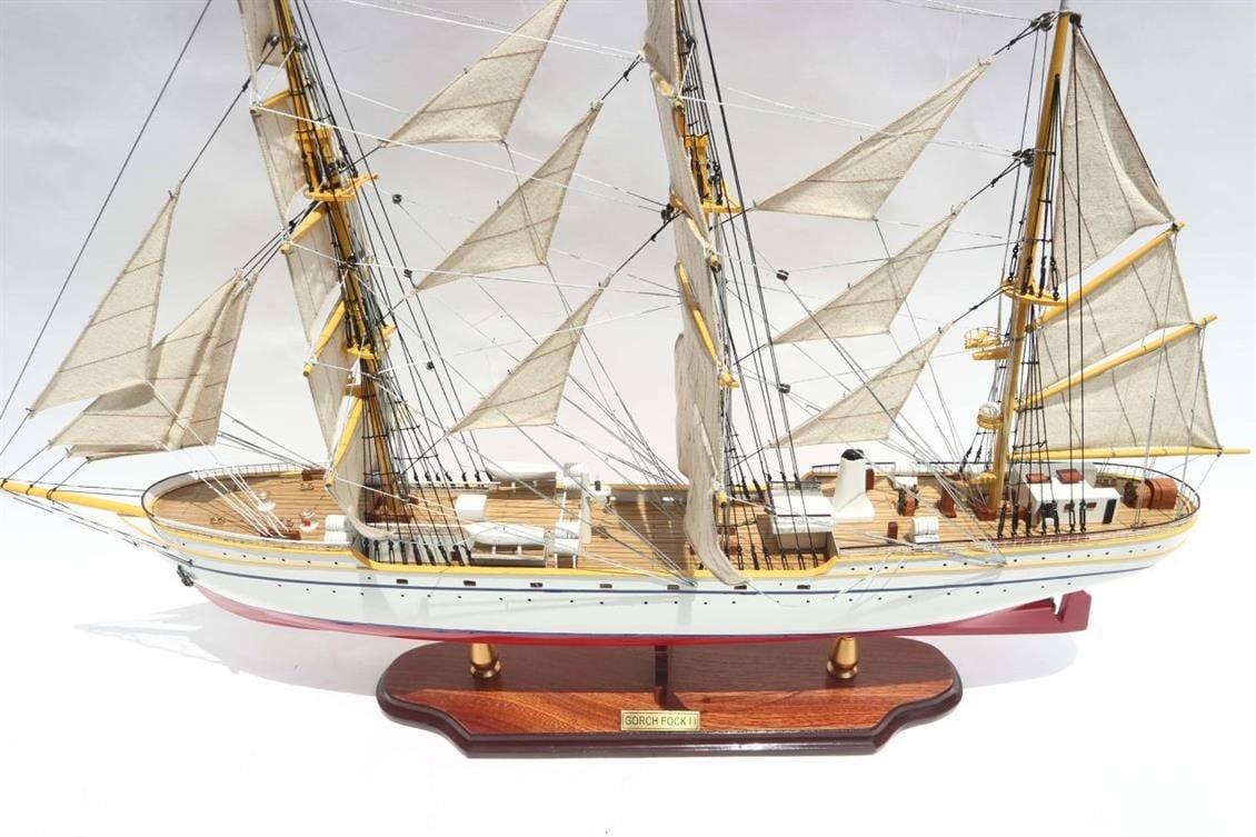 Gianhien Ts0032P80 Gorch Fock II Ahşap Hazır Yelkenli Gemi Maketi