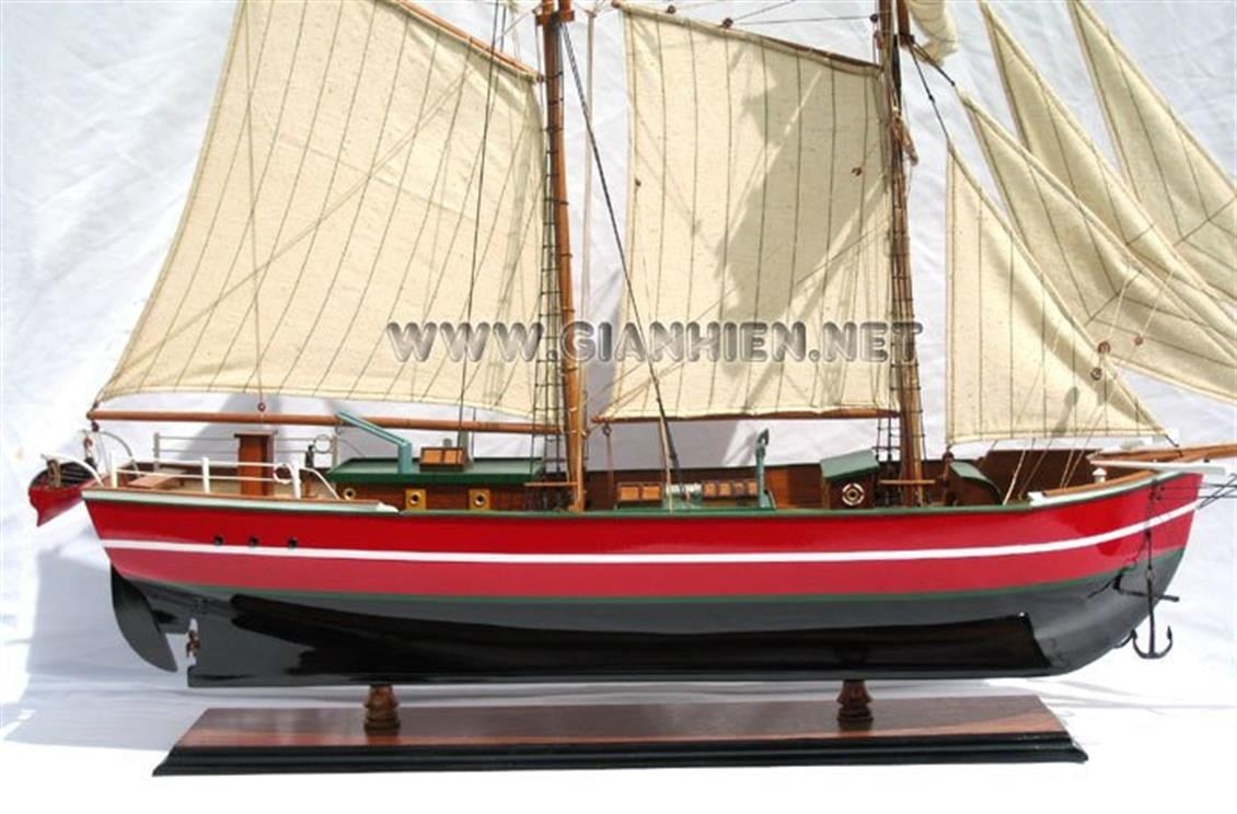 Gianhien Ts0056P Lıla Dan Ahşap Hazır Yelkenli Gemi Maketi