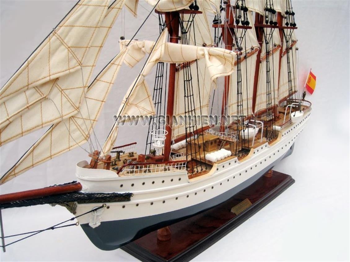 Gianhien Ts0067P Juan Sebastıan De Elcano Ahşap Hazır Yelkenli Gemi Maketi