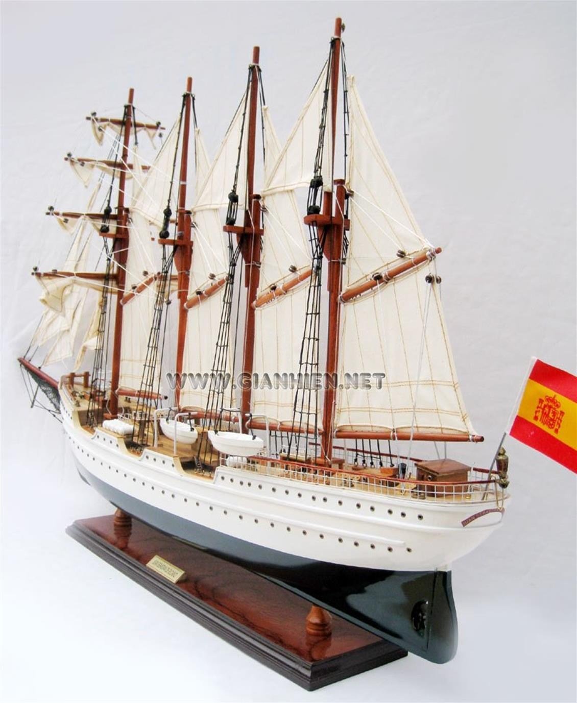 Gianhien Ts0067P Juan Sebastıan De Elcano Ahşap Hazır Yelkenli Gemi Maketi