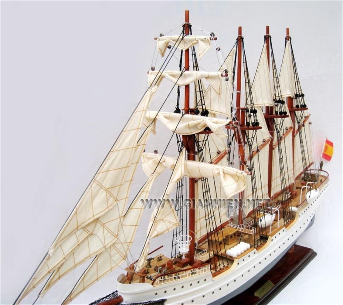 Gianhien Ts0067P Juan Sebastıan De Elcano Ahşap Hazır Yelkenli Gemi Maketi