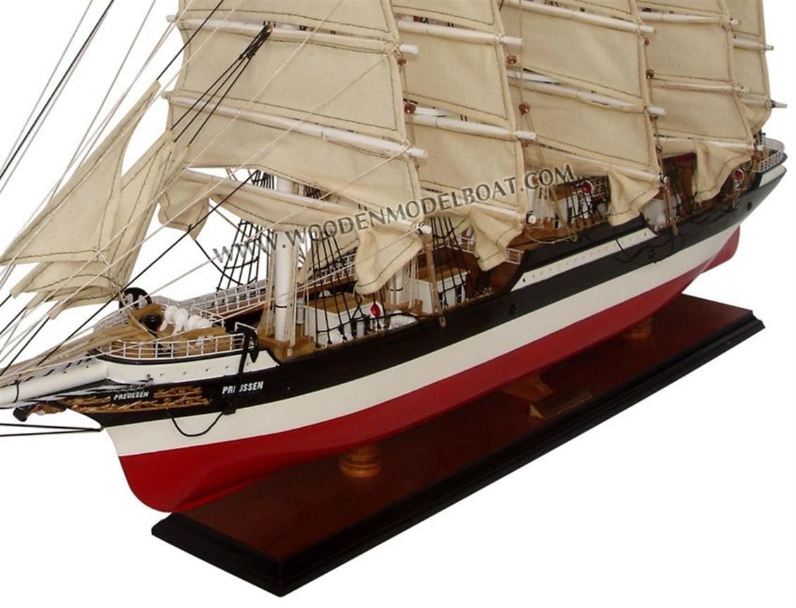 Gianhien Ts0068P60 Preussen Ahşap Hazır Yelkenli Gemi Maketi