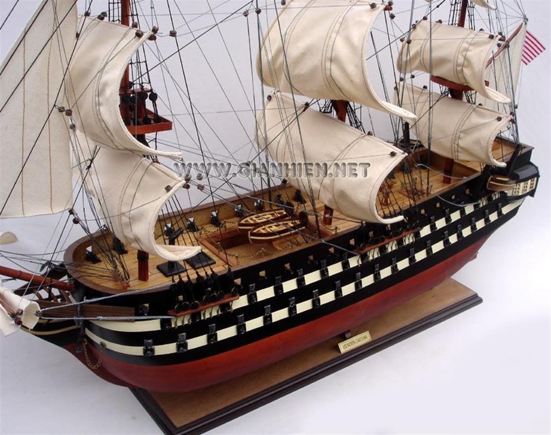 Gianhien Ts0106W Uss North Carolına Ahşap Ahşap Yelkenli Savaş Gemisi Maketi