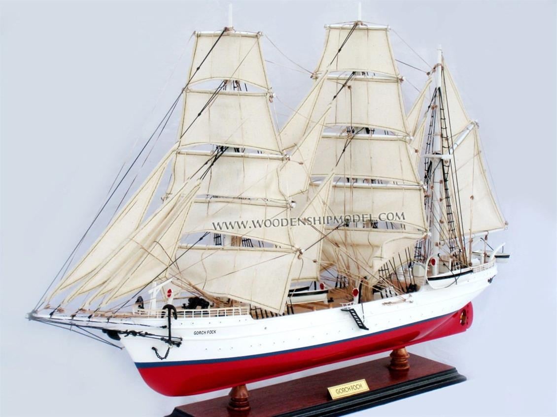 Gıanıhıen Ts0073P80 Gorch Fock I Ahşap Hazır Yelkenli Gemi Mak