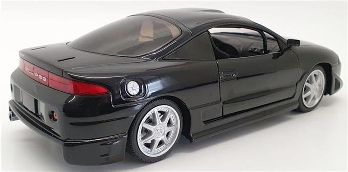 Greenlight 19040 1/18 Ölçek, 1995 Mitsubishi Eclipse, Siyah, Sergilemeye Hazır Metal Araba Modeli