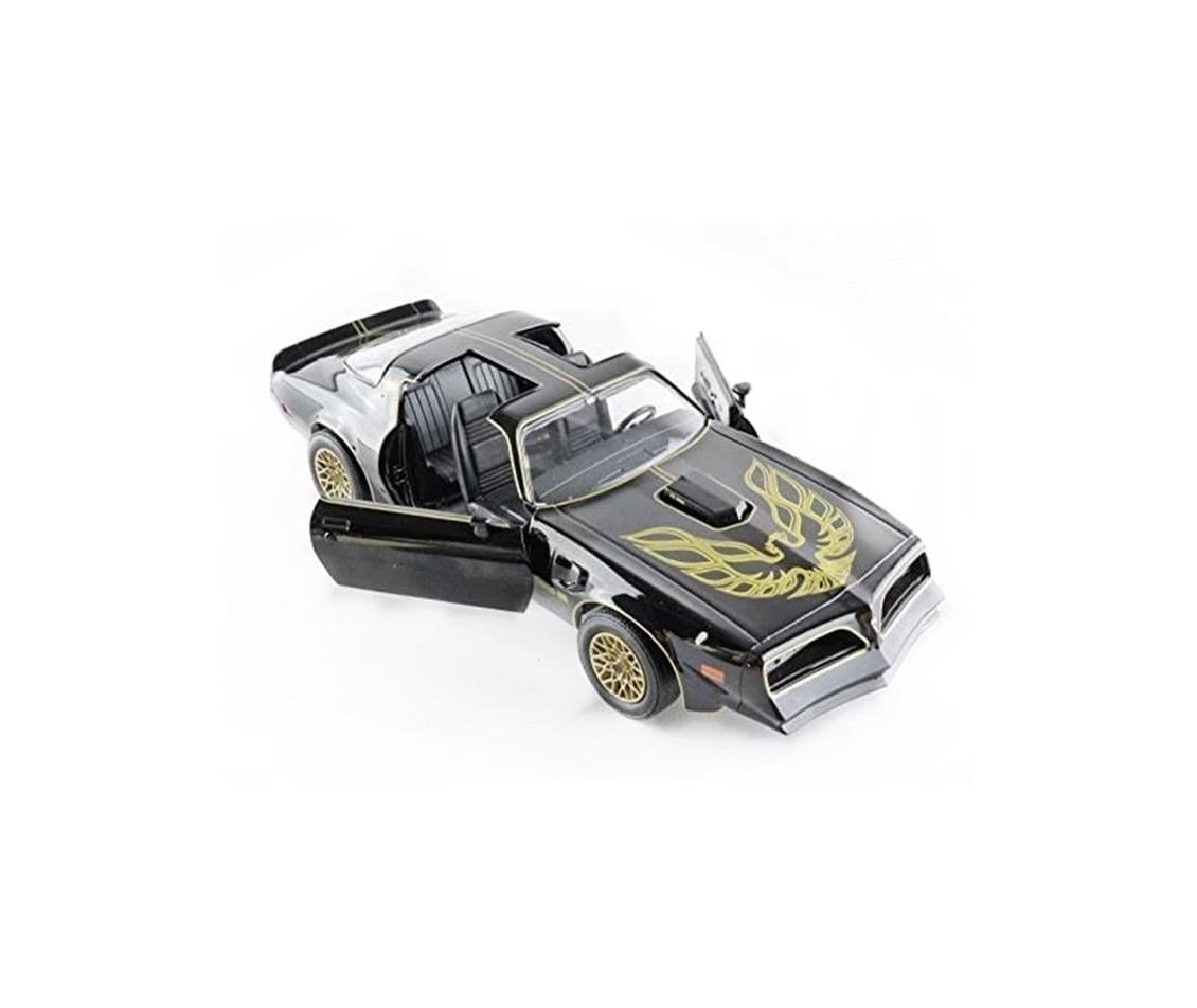 GreenLight 19098 1/18 Ölçek, 1977 Pontiac Trans Am, Siyah-Altın, Sergilemeye Hazır Metal Araba Modeli