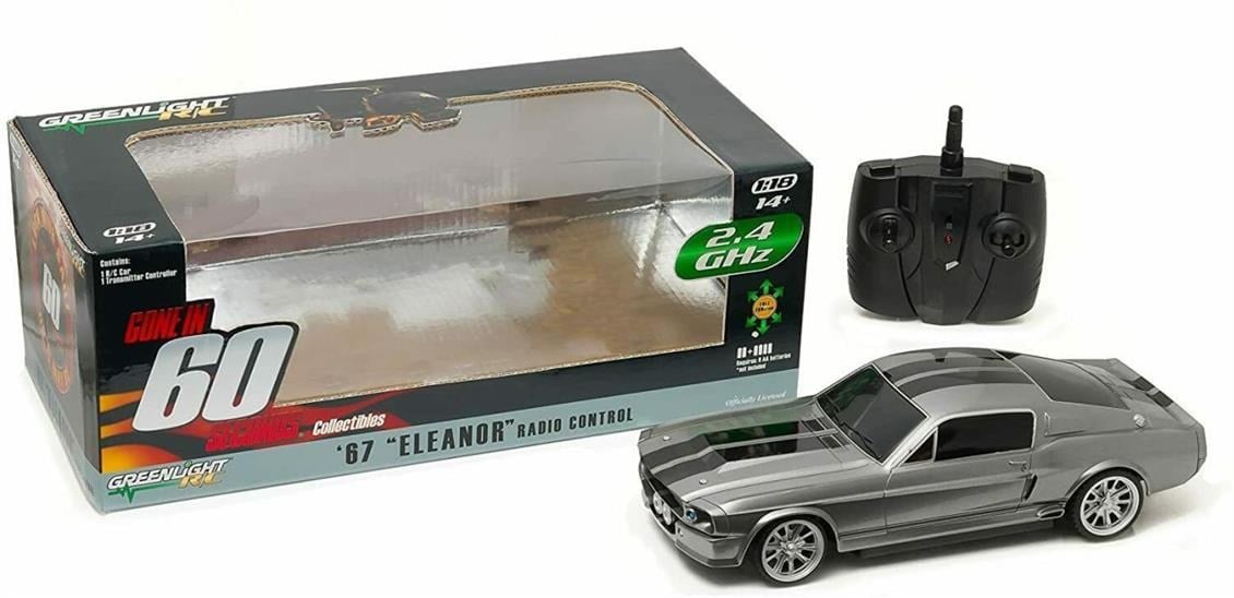 Greenlight 91001 1/18 Ölçek, 2000 Ford Mustang Shelby GT500 (Eleanor 60.Saniye), Uzaktan Kumandalı Araba Modeli