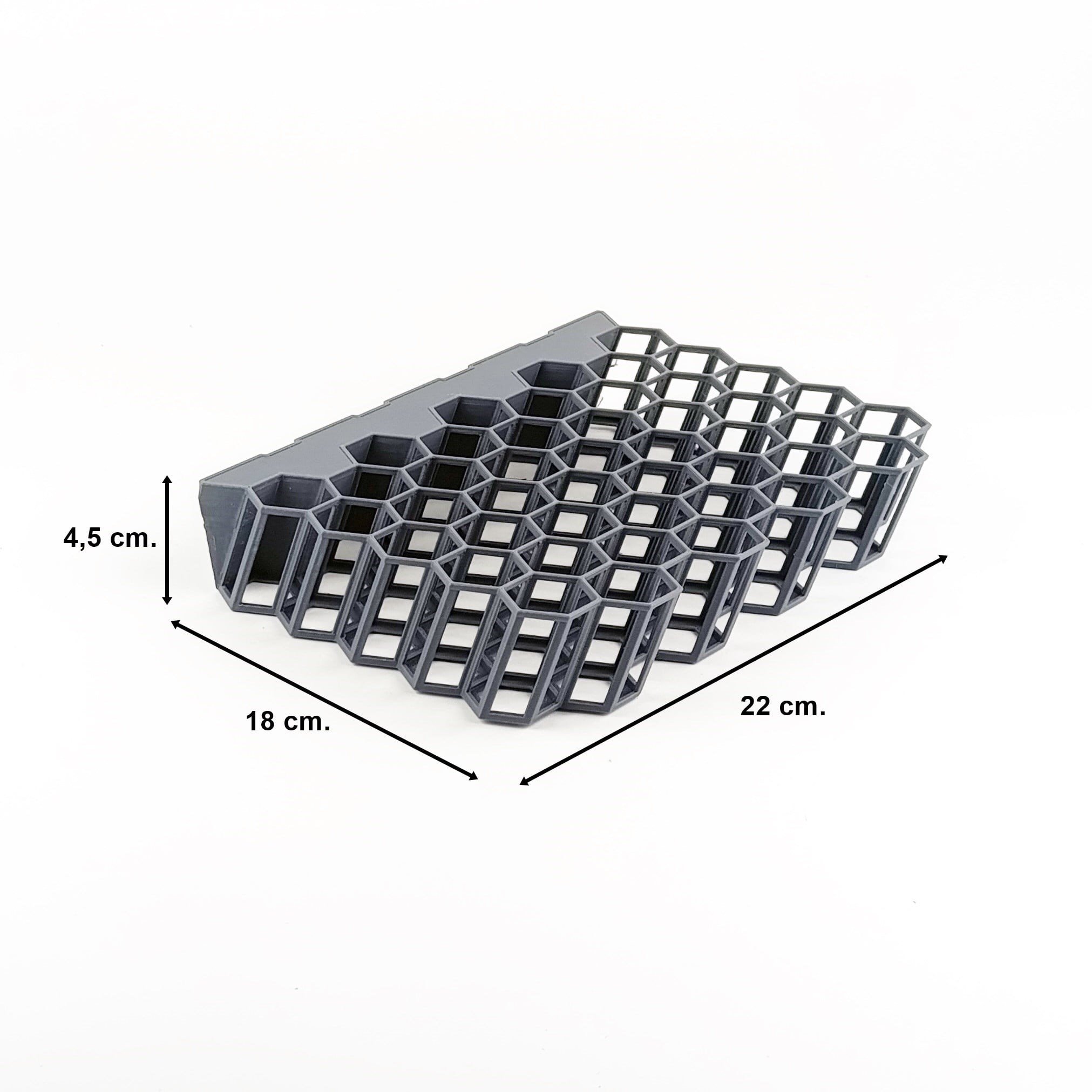 Gri Boya Standı, 45 Adet 17 ml. Boyalar İçin