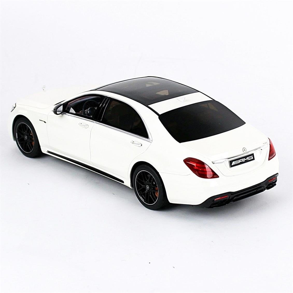 GT Spirit B66965714 1/18 Ölçek, Mercedes Benz S63 AMG Sedan W222, Diamond White, Sergilemeye Hazır Metal Araba Modeli