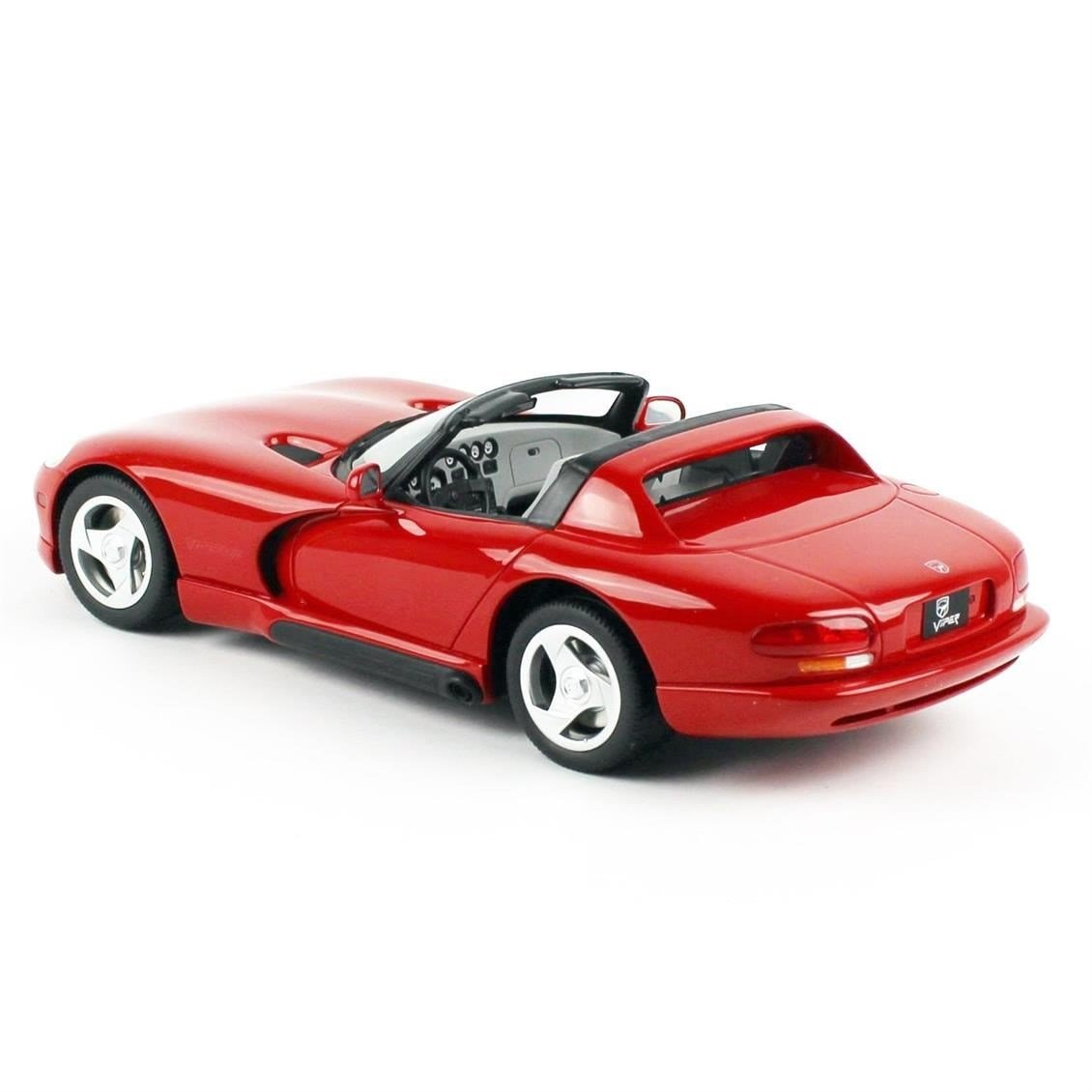 GTspirit 156 1/18 Ölçek, Dodge Viper RT/10 (Resin Seri), Kırmızı, Sergilemeye Hazır Metal Araba Modeli