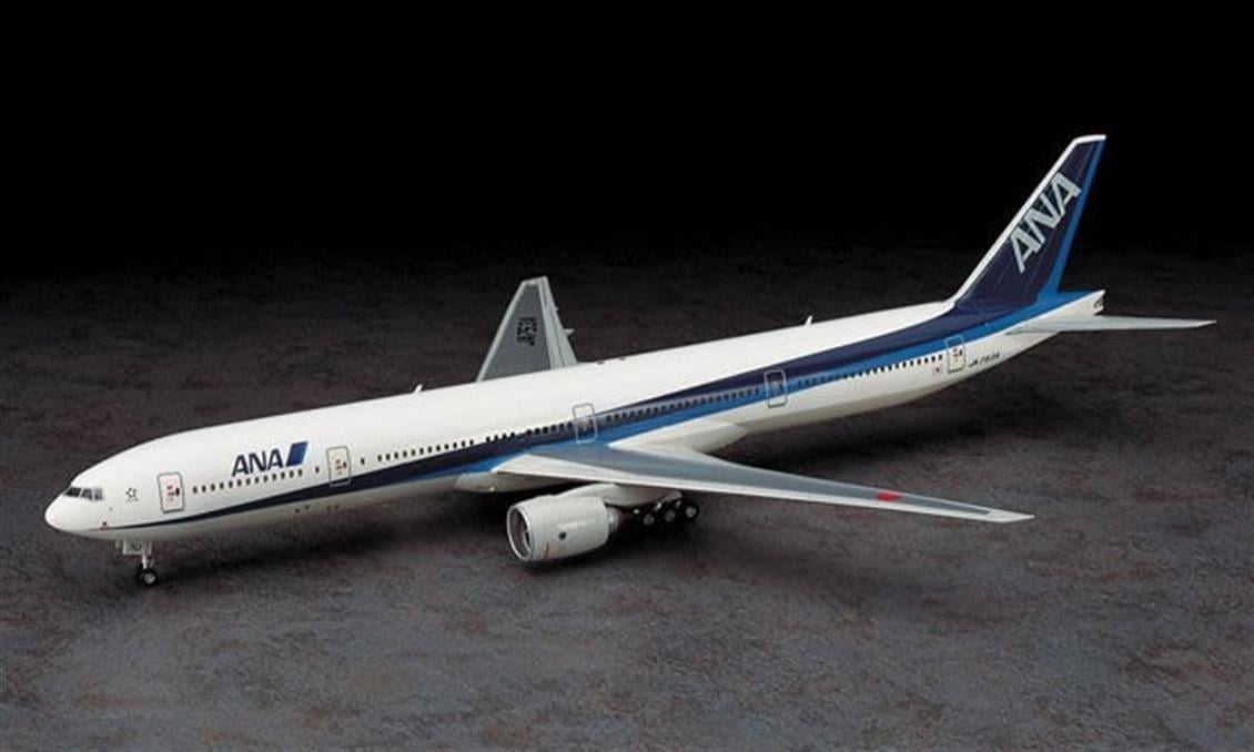 Hasegawa 10 10710 1/200 Ölçek, ANA B777-300, Yolcu Uçağı Plastik Model Kiti