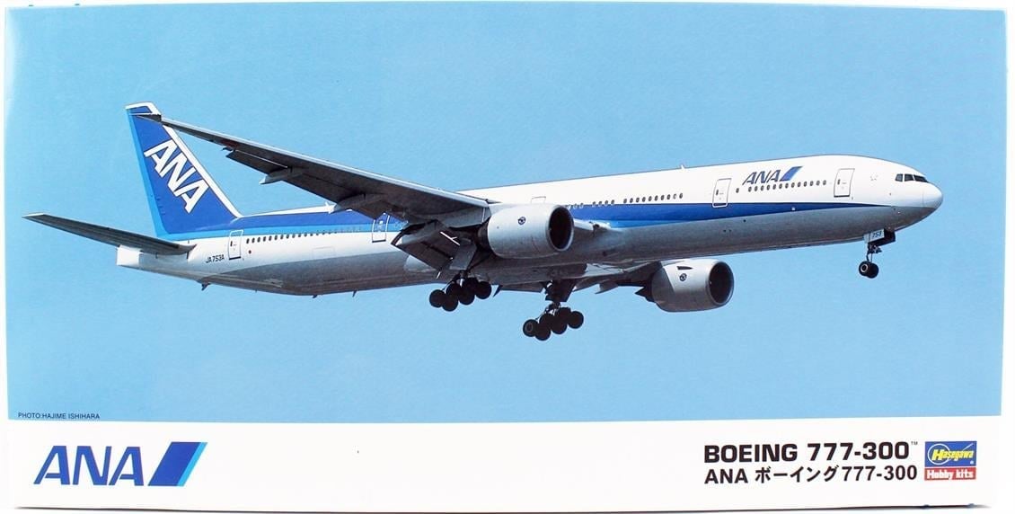 Hasegawa 10 10710 1/200 Ölçek, ANA B777-300, Yolcu Uçağı Plastik Model Kiti