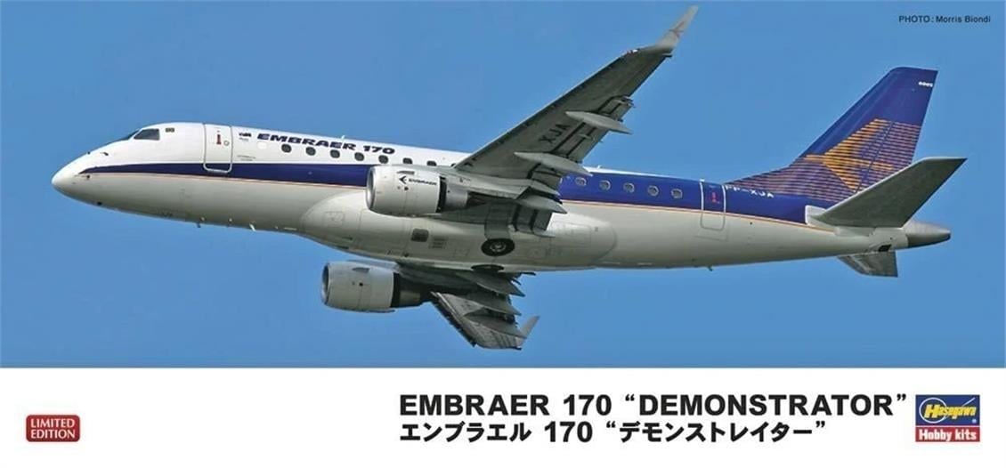 Hasegawa 10681 1/144 Ölçek, Embraer 170 Demonstrator Yolcu Uçağı Plastik Model Kiti