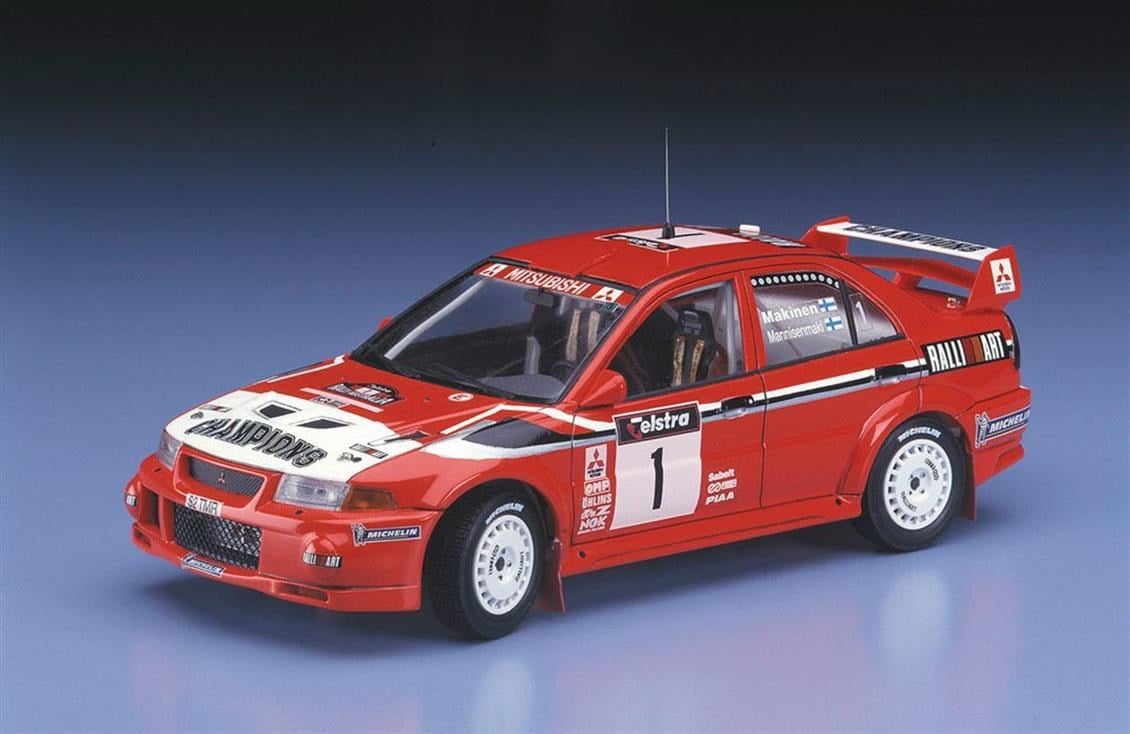 Hasegawa 20303 1/24 Ölçek, Mitsubishi Lancer Evolution VI 1999 Dünya Ralli Şampiyonu (Limited Edition), Yarış Aracı Plastik Mod