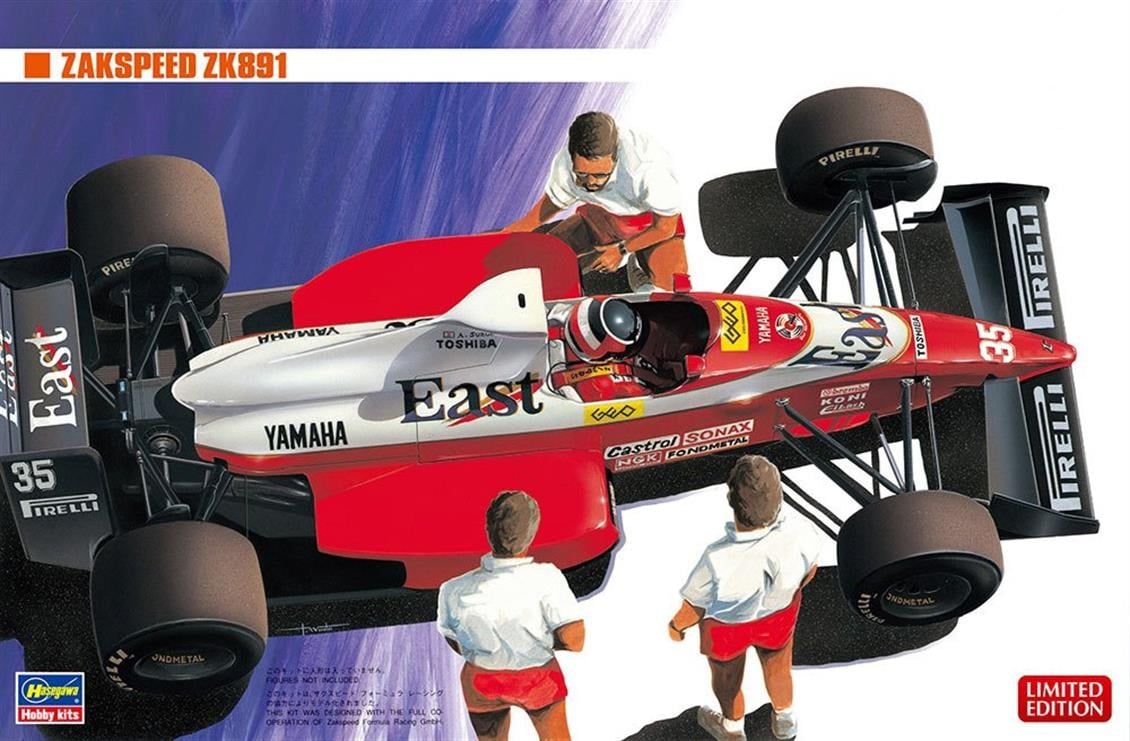 Hasegawa 20324 1/24 Ölçek, Yamaha Zakspeed ZK891 (Limited Edition), Otomobil Plastik Model Kiti