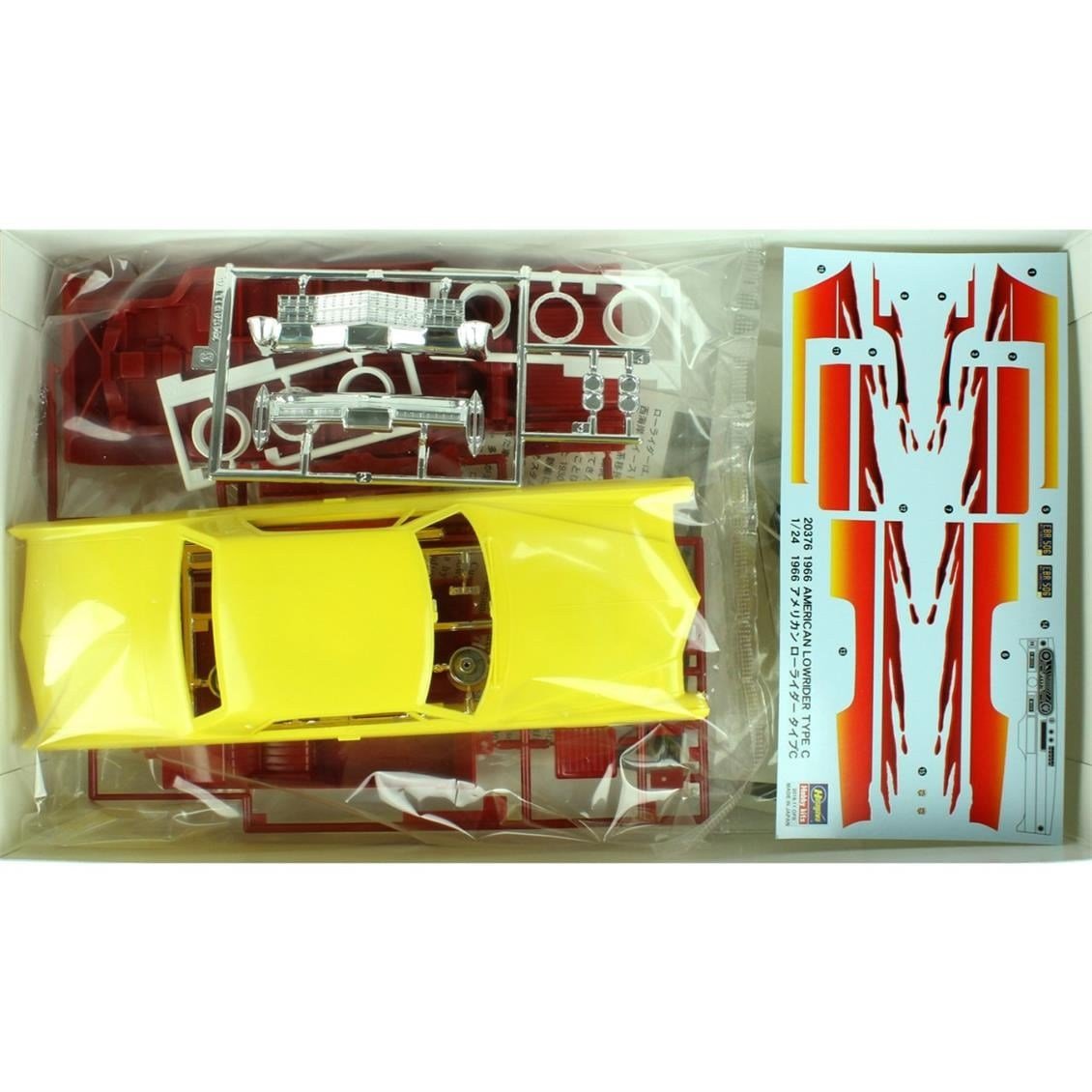 Hasegawa 20376 1/24 Ölçek, Cadillac 1966 American Lowrider Type C (Limited Edition),Otomobil Plastik Model Kiti